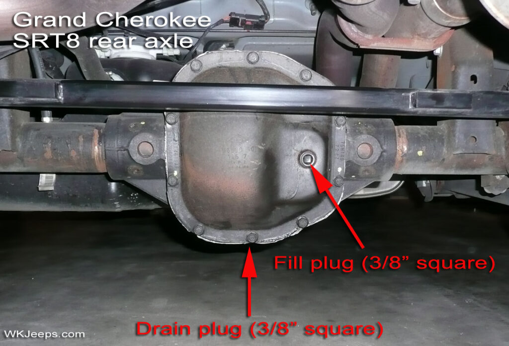 Jeep WK Grand Cherokee SRT8 Axle and TCase Fluid Changes