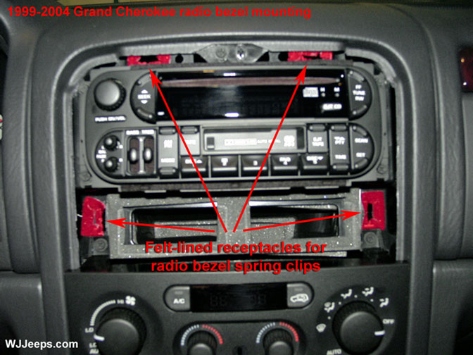 WJ Grand Cherokee Installing a CD changer cable 