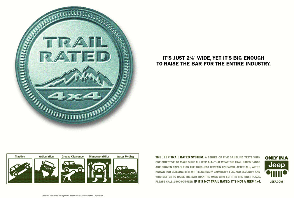 Jeep Trail Rated WJ Generation Ad Campaign