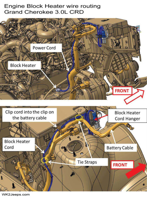 Jeep WK2 Grand Cherokee Engine Block Heaters