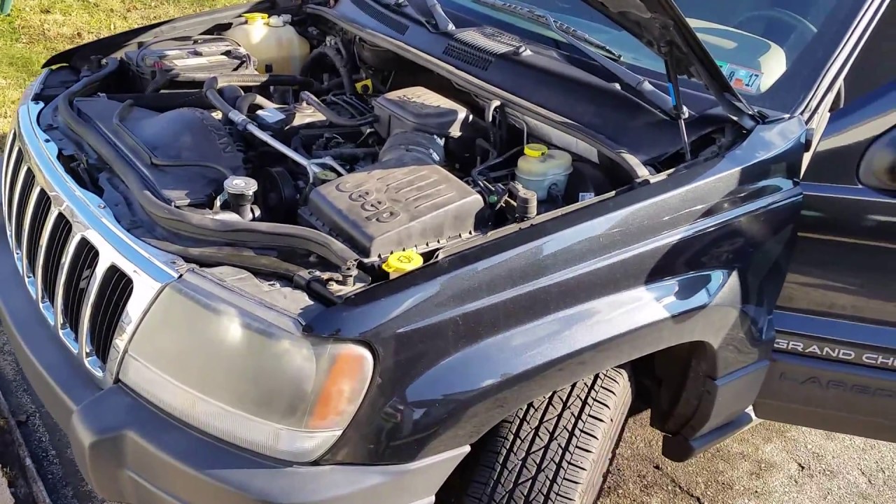 2003 jeep grand cherokee engine bay