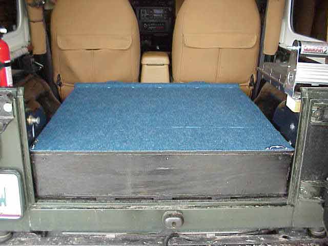 thumbnail image 2 of Hooke Road Rear Interior Cargo Rack For Jeep Wrangler TJ 1997-2006 – Black Steel Storage Basket 2 of 3